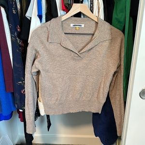 Downeast collared 100% wool sweater